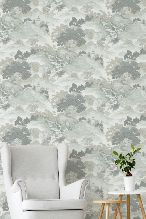 Обои Aura Old English Archives M1191 фото в интерьере